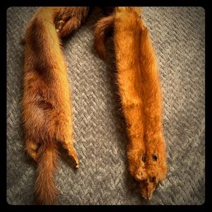 Fur stole scarf